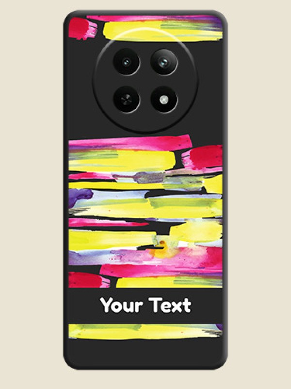Custom Brush Coloured On Space Black Custom Soft Matte Mobile Back Cover - Realme 13 5G - alternate view