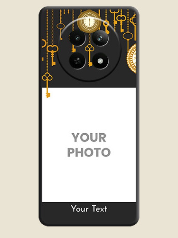 Custom Decorative Design with Text On Space Black Custom Soft Matte Mobile Back Cover - Realme 13 5G - alternate view