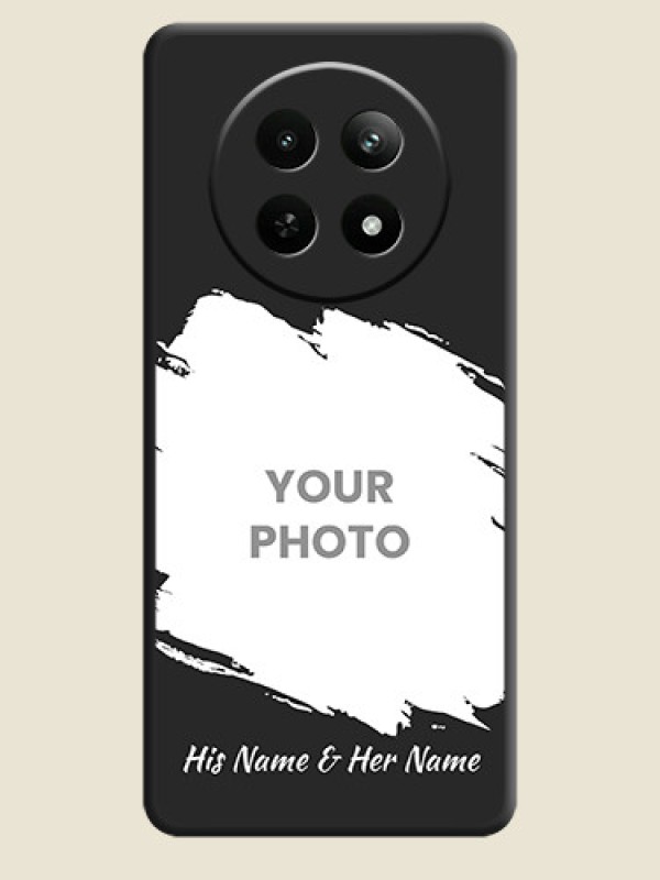 Custom Grunge Brush Strokes on Photo On Space Black Custom Soft Matte Mobile Back Cover - Realme 13 5G - alternate view