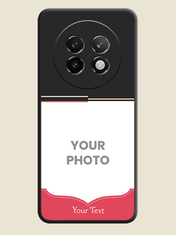 Custom Classic Plain Design with Name On Space Black Custom Soft Matte Mobile Back Cover - Realme 13 Plus 5G - alternate view