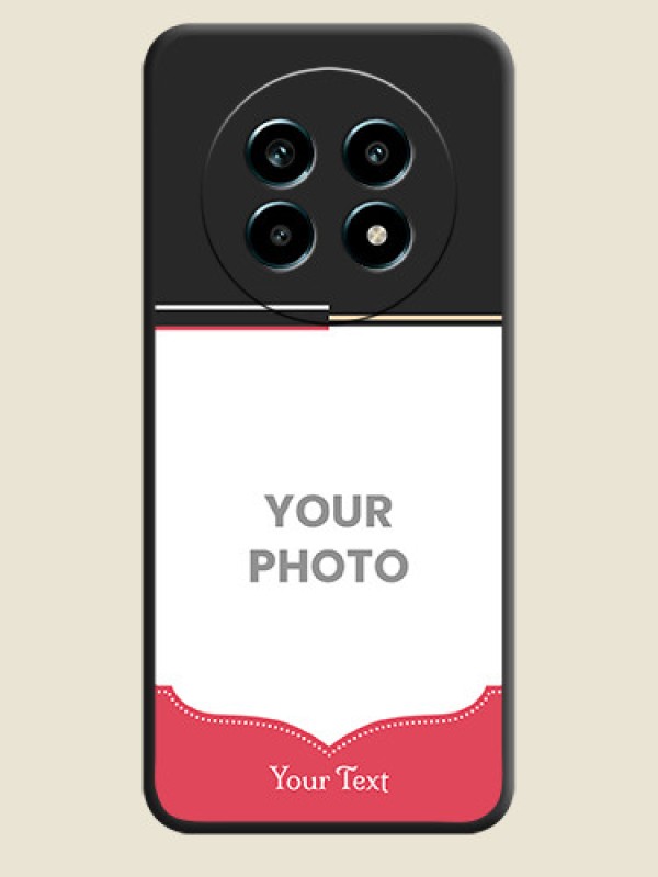 Custom Classic Plain Design with Name On Space Black Custom Soft Matte Mobile Back Cover - Realme 13 Pro 5G - alternate view