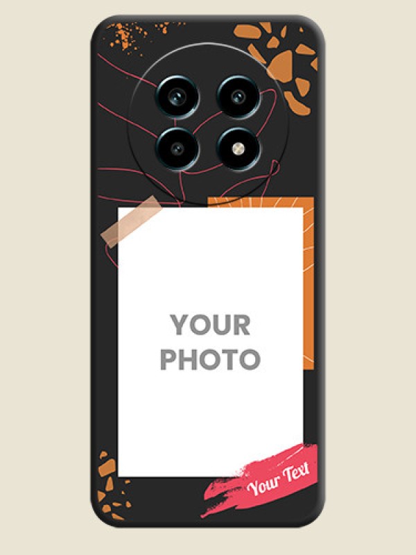 Custom Orange Photo Frame On Space Black Custom Soft Matte Mobile Back Cover - Realme 13 Pro 5G - alternate view