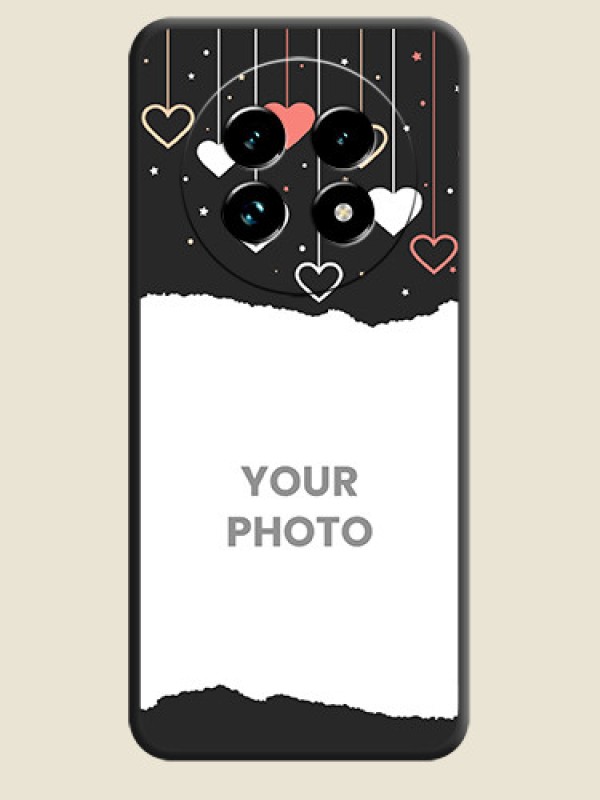 Custom Love Hangings with Splash Wave Picture On Space Black Custom Soft Matte Mobile Back Cover - Realme 13 Pro Plus 5G - alternate view
