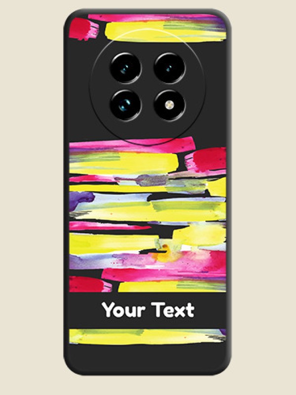 Custom Brush Coloured On Space Black Custom Soft Matte Mobile Back Cover - Realme 13 Pro Plus 5G - alternate view