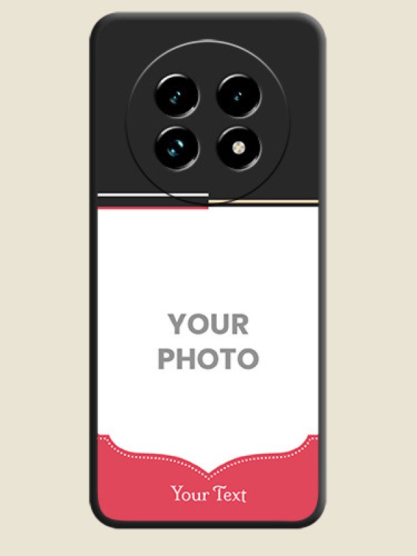 Custom Classic Plain Design with Name On Space Black Custom Soft Matte Mobile Back Cover - Realme 13 Pro Plus 5G - alternate view