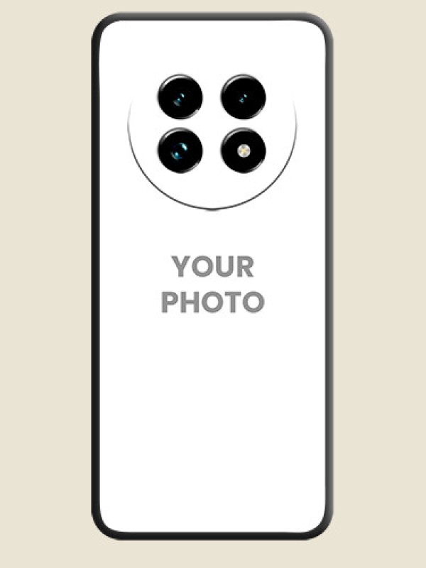 Custom Full Single Pic Upload On Space Black Custom Soft Matte Mobile Back Cover - Realme 13 Pro Plus 5G - alternate view