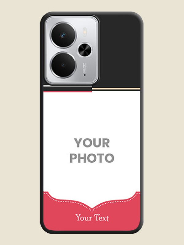 Custom Classic Plain Design with Name On Space Black Custom Soft Matte Mobile Back Cover - Realme 14 5G - alternate view