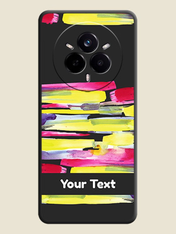 Custom Brush Coloured On Space Black Custom Soft Matte Mobile Back Cover - Realme 14 Pro 5G - alternate view