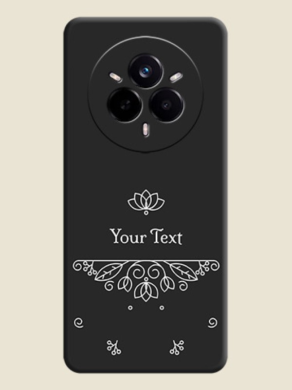 Custom Lotus Garden Custom Text On Space Black Custom Soft Matte Mobile Back Cover - Realme 14 Pro 5G - alternate view