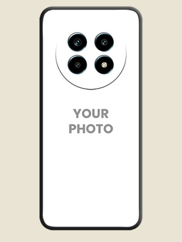 Custom Full Single Pic Upload On Space Black Custom Soft Matte Mobile Back Cover - Realme 14 Pro Lite 5G - alternate view