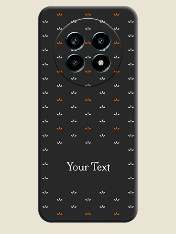 Custom Simple Pattern With Custom Text On Space Black Custom Soft Matte Mobile Back Cover - Realme 14 Pro Lite 5G - alternate view
