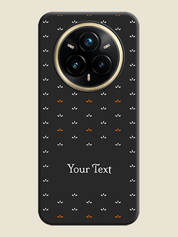 Custom Simple Pattern With Custom Text On Space Black Custom Soft Matte Mobile Back Cover - Realme 14 Pro Plus 5G - alternate view