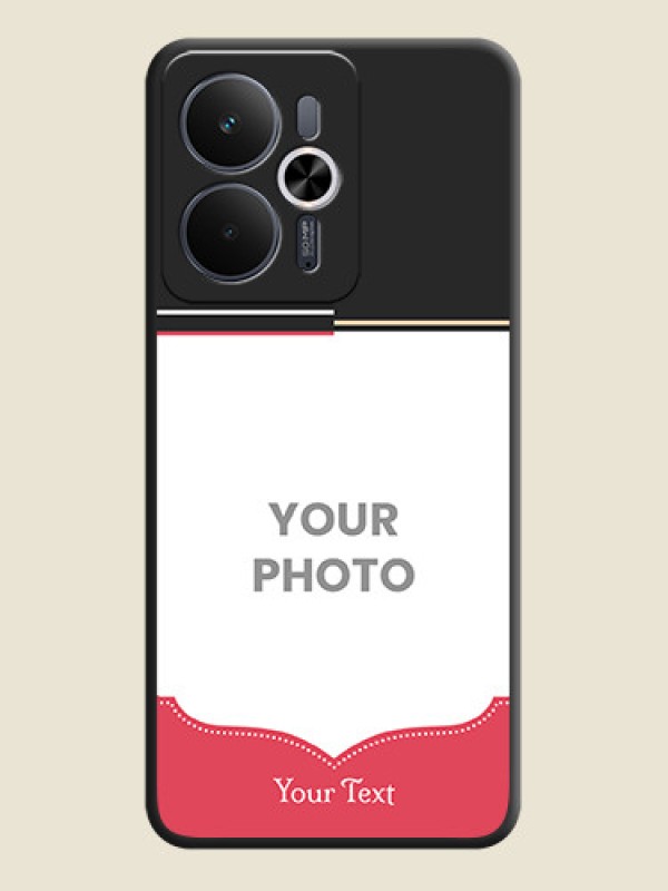 Custom Classic Plain Design with Name On Space Black Custom Soft Matte Mobile Back Cover - Realme 14T 5G - alternate view