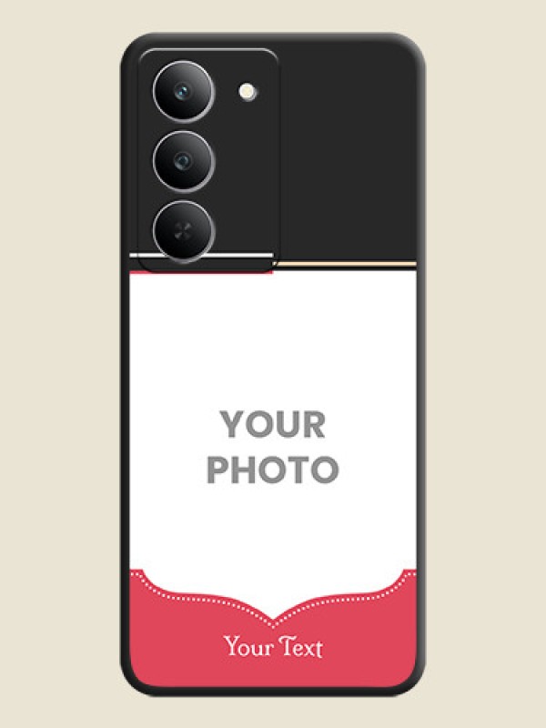Custom Classic Plain Design with Name On Space Black Custom Soft Matte Mobile Back Cover - Realme 14x 5G - alternate view