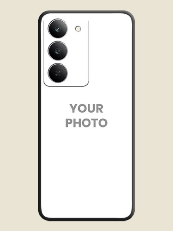 Custom Full Single Pic Upload On Space Black Custom Soft Matte Mobile Back Cover - Realme 14x 5G - alternate view