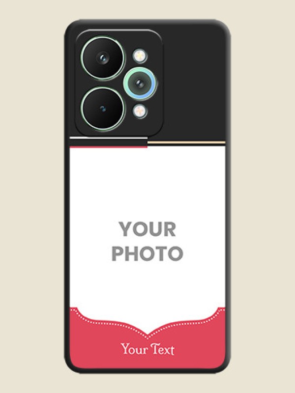 Custom Classic Plain Design with Name On Space Black Custom Soft Matte Mobile Back Cover - Realme 15 5G - alternate view