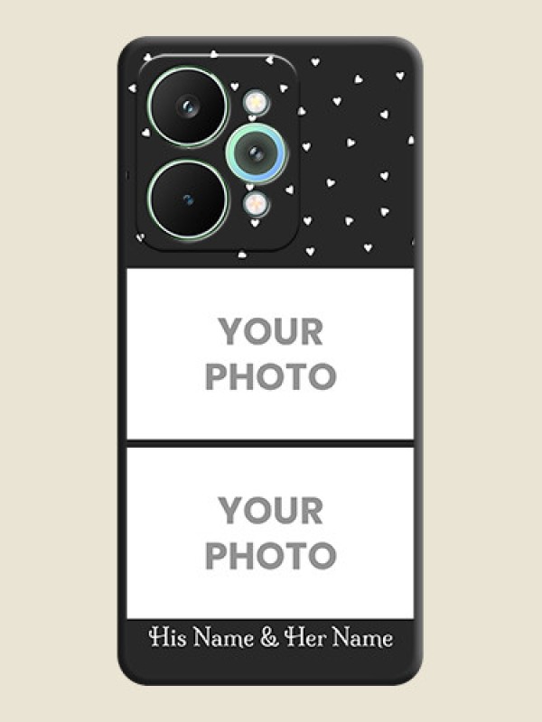 Custom Miniature Love Symbols with Name On Space Black Custom Soft Matte Mobile Back Cover - Realme 15 Pro 5G - alternate view