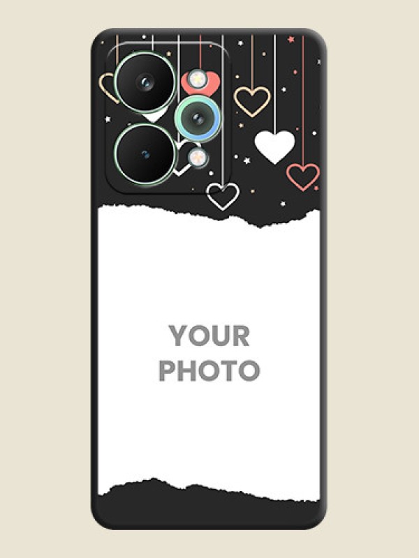 Custom Love Hangings with Splash Wave Picture On Space Black Custom Soft Matte Mobile Back Cover - Realme 15 Pro 5G - alternate view