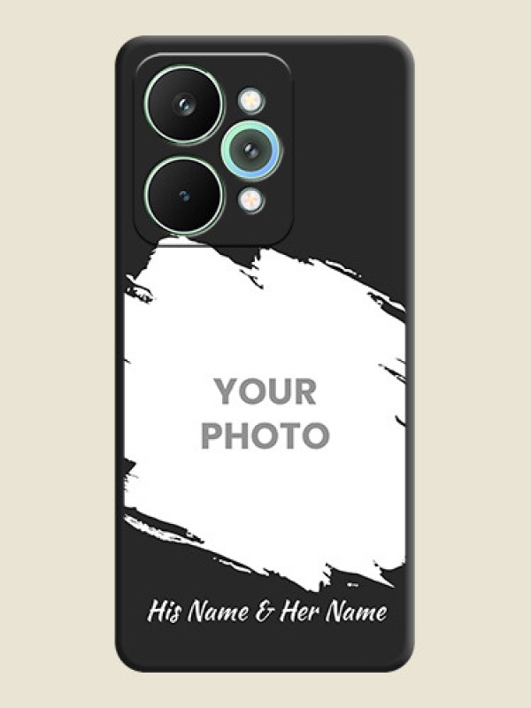 Custom Grunge Brush Strokes on Photo On Space Black Custom Soft Matte Mobile Back Cover - Realme 15 Pro 5G - alternate view