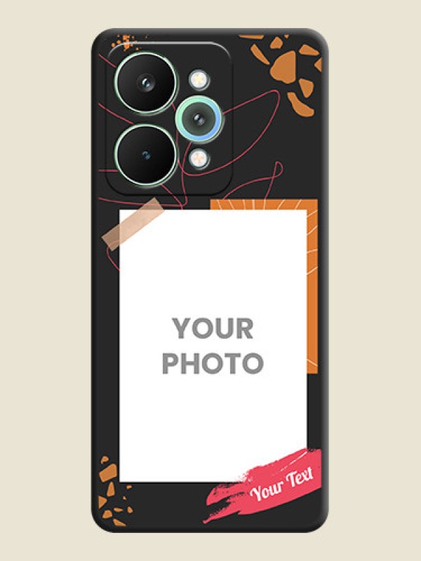 Custom Orange Photo Frame On Space Black Custom Soft Matte Mobile Back Cover - Realme 15 Pro 5G - alternate view