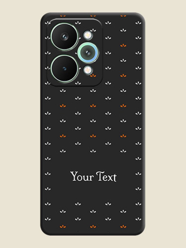 Custom Simple Pattern With Custom Text On Space Black Custom Soft Matte Mobile Back Cover - Realme 15 Pro 5G - alternate view
