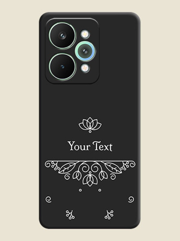 Custom Lotus Garden Custom Text On Space Black Custom Soft Matte Mobile Back Cover - Realme 15 Pro 5G - alternate view