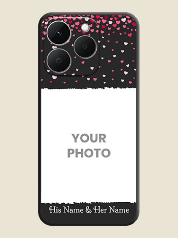 Custom Fall in Love with Your Partner on Photo On Space Black Custom Soft Matte Mobile Back Cover - Realme 15T 5G - alternate view