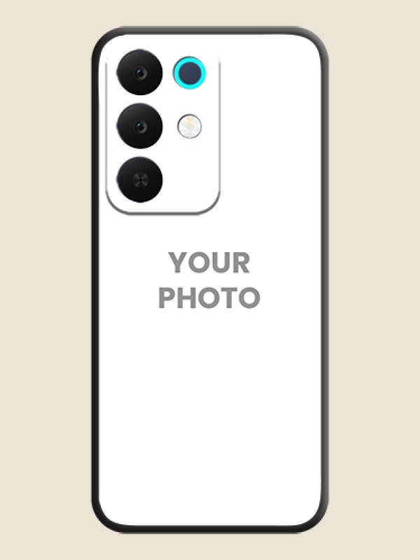 Custom Full Single Pic Upload On Space Black Custom Soft Matte Mobile Back Cover - Realme 15X 5G - alternate view