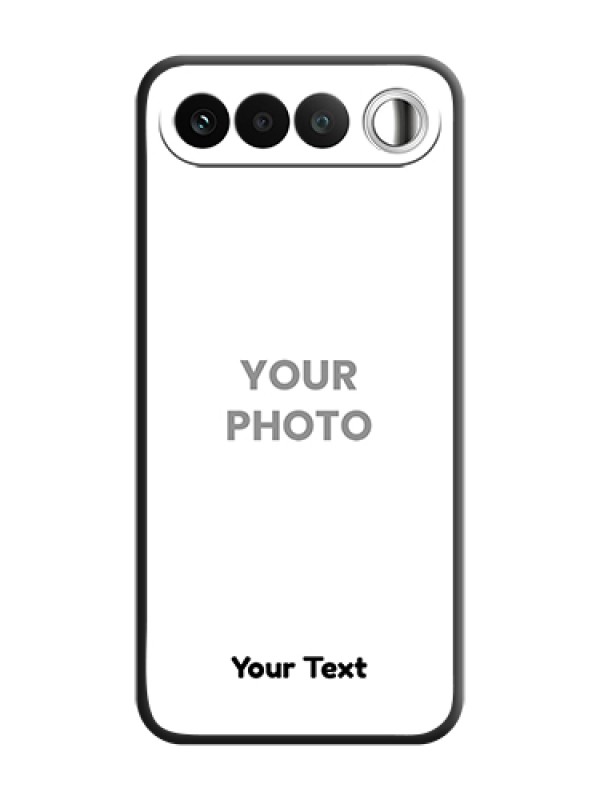 Custom Full Single Pic Upload With Text On Space Black Custom Soft Matte Mobile Back Cover - Realme 16 5G - alternate view