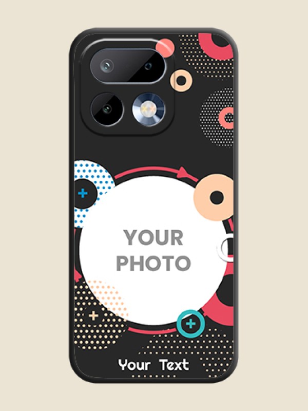 Custom Multicoloured Round Image On Space Black Custom Soft Matte Mobile Back Cover - Realme 16 Pro 5G - alternate view