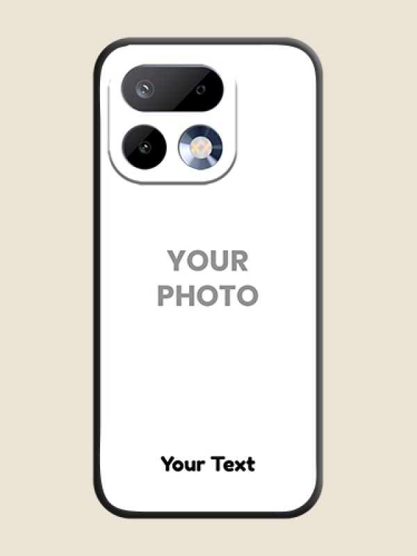 Custom Full Single Pic Upload With Text On Space Black Custom Soft Matte Mobile Back Cover - Realme 16 Pro 5G - alternate view