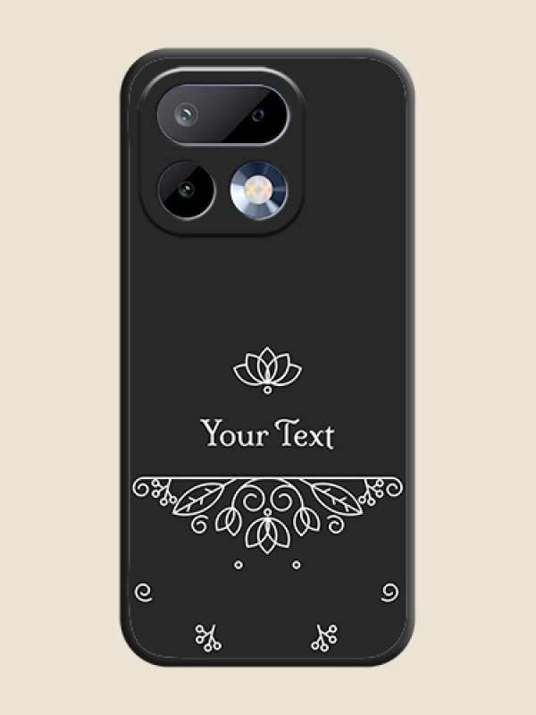 Custom Lotus Garden Custom Text On Space Black Custom Soft Matte Mobile Back Cover - Realme 16 Pro 5G - alternate view