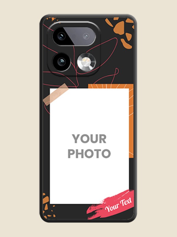 Custom Orange Photo Frame On Space Black Custom Soft Matte Mobile Back Cover - Realme 16 Pro Plus 5G - alternate view