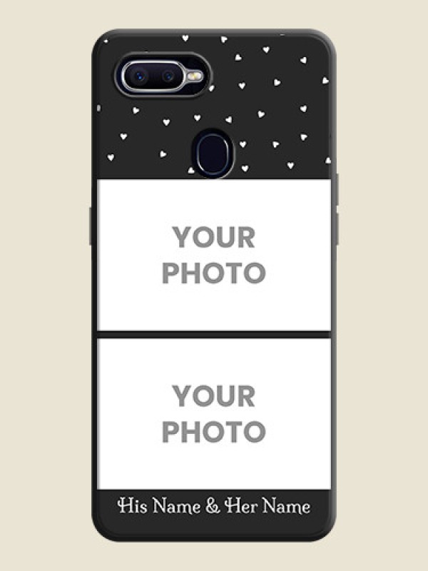 Custom Miniature Love Symbols with Name on Space Black Custom Soft Matte Back Cover - Realme 2 Pro - alternate view