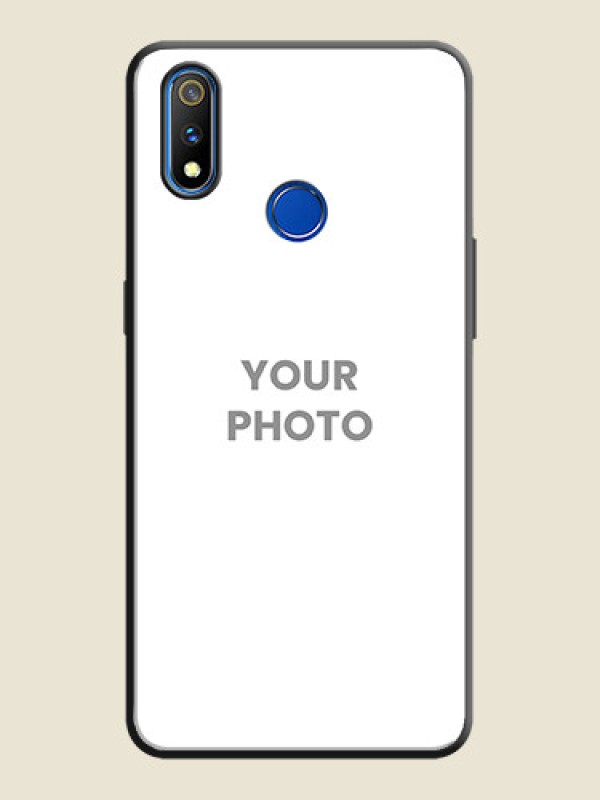 Custom Full Single Pic Upload On Space Black Personalized Soft Matte Phone Covers -Realme 3 Pro - alternate view