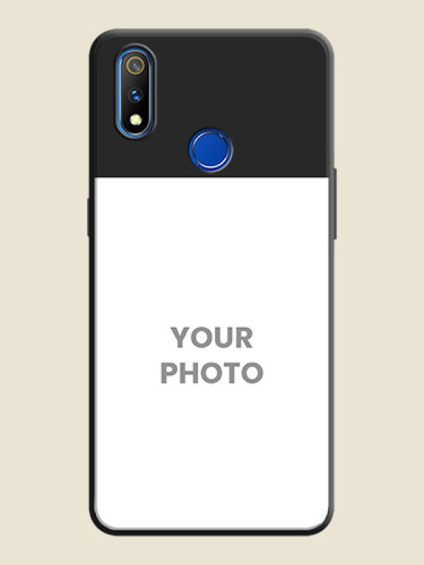 Custom Image Upload With Space Black Color On Custom Soft Matte Mobile Back Cover - Realme 3 Pro - alternate view