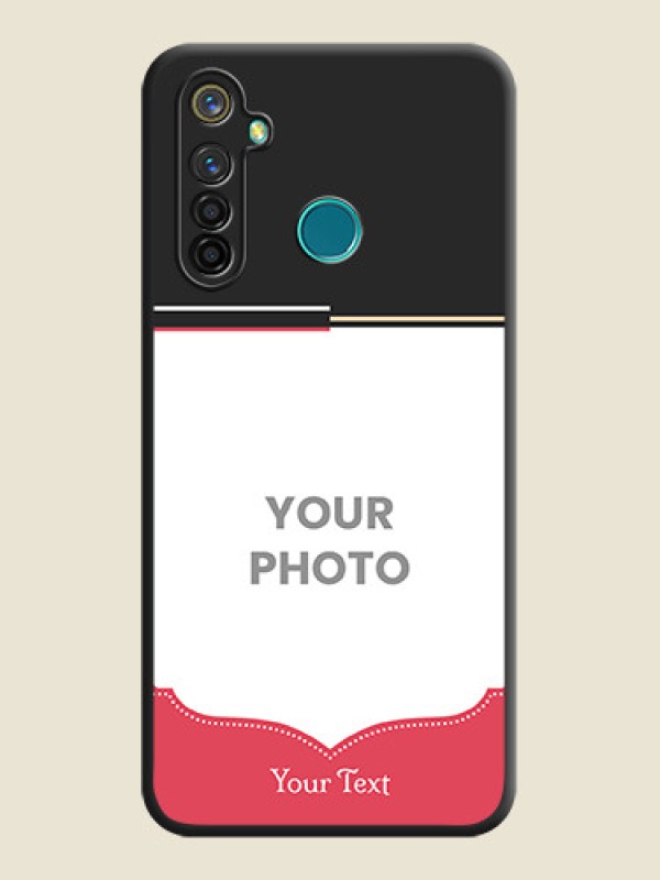 Custom Classic Plain Design with Name - Photo on Space Black Soft Matte Phone Cover - Realme 5 Pro - alternate view