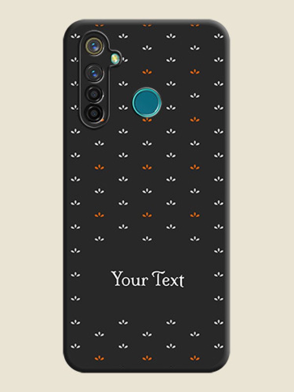 Custom Simple Pattern With Custom Text On Space Black Personalized Soft Matte Phone Covers -Realme 5 Pro - alternate view