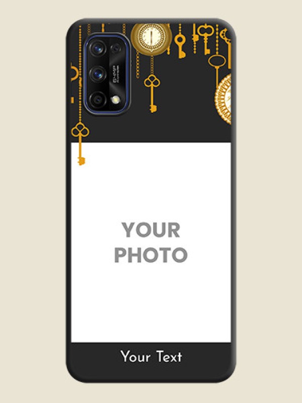 Custom Decorative Design with Text on Space Black Custom Soft Matte Back Cover - Realme 7 Pro - alternate view