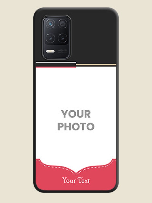 Custom Classic Plain Design with Name on Photo on Space Black Soft Matte Phone Cover - Realme 8 5G - alternate view