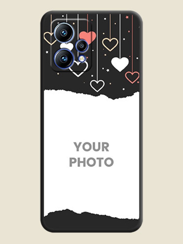 Custom Love Hangings with Splash Wave Picture on Space Black Custom Soft Matte Phone Back Cover - Realme 9 4G - alternate view