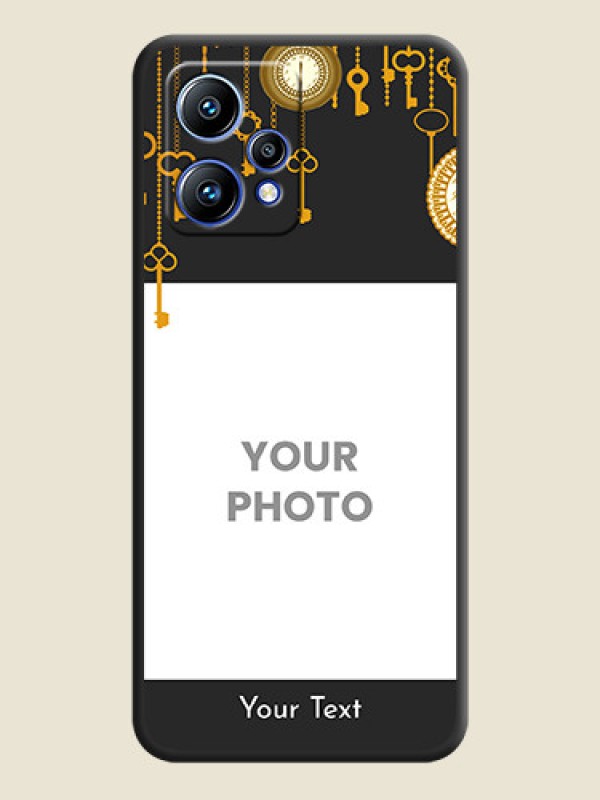 Custom Decorative Design with Text on Space Black Custom Soft Matte Back Cover - Realme 9 4G - alternate view