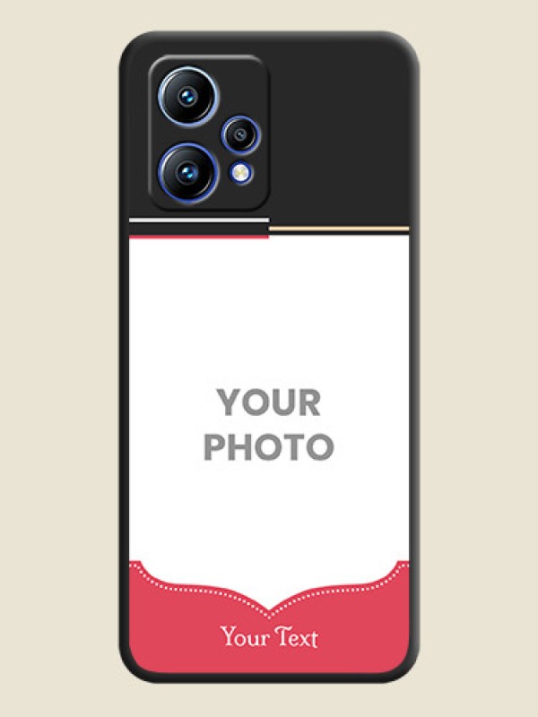 Custom Classic Plain Design with Name on Photo on Space Black Soft Matte Phone Cover - Realme 9 4G - alternate view