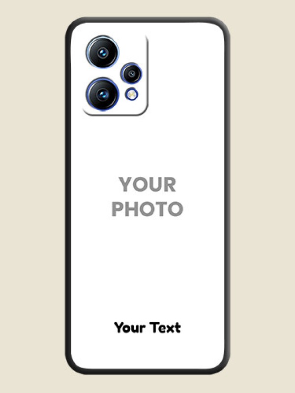 Custom Full Single Pic Upload With Text On Space Black Personalized Soft Matte Phone Covers -Realme 9 4G - alternate view
