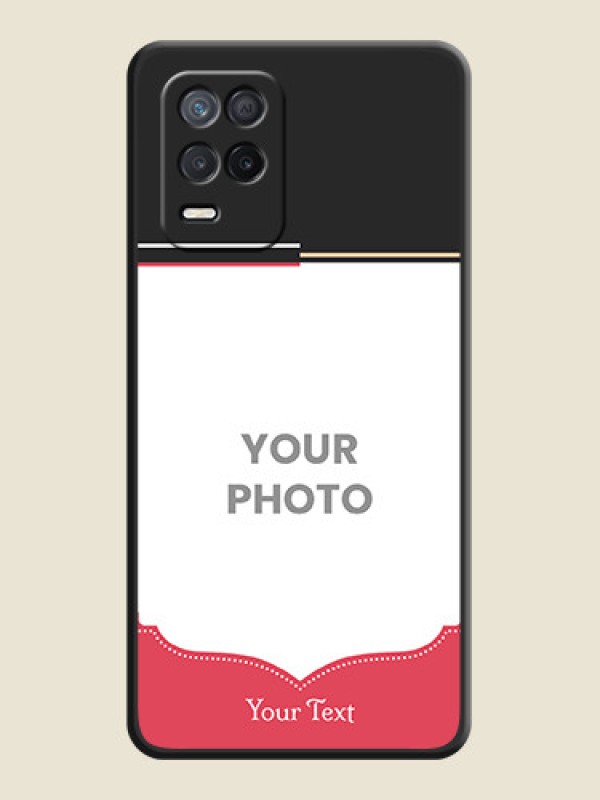 Custom Classic Plain Design with Name on Photo on Space Black Soft Matte Phone Cover - Realme 9 5G - alternate view