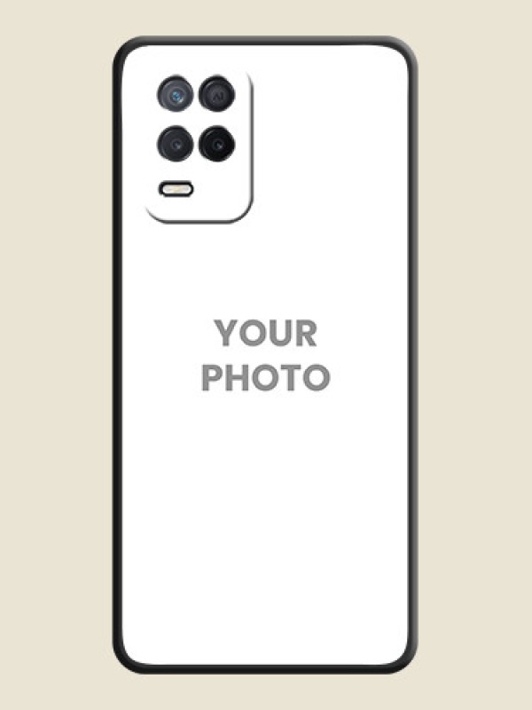Custom Full Single Pic Upload On Space Black Personalized Soft Matte Phone Covers -Realme 9 5G - alternate view