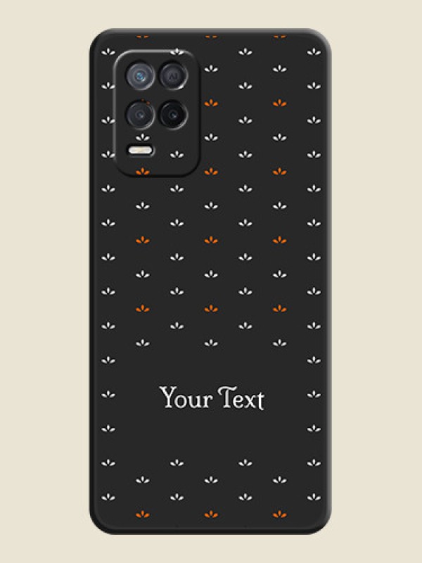 Custom Simple Pattern With Custom Text On Space Black Personalized Soft Matte Phone Covers -Realme 9 5G - alternate view