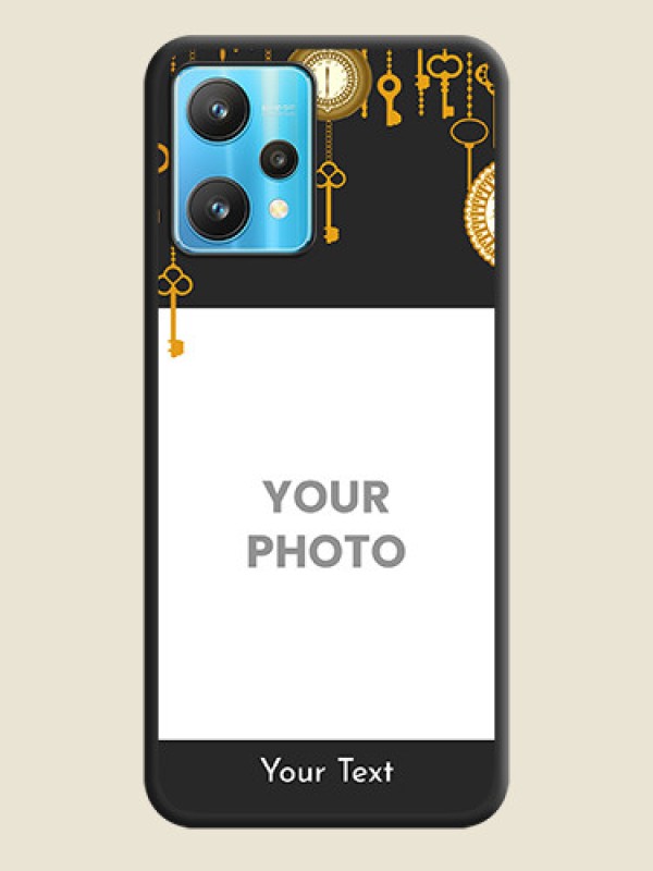 Custom Decorative Design with Text on Space Black Custom Soft Matte Back Cover - Realme 9 Pro 5G - alternate view