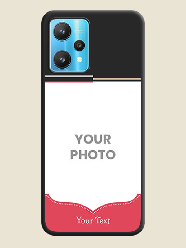 Custom Classic Plain Design with Name on Photo on Space Black Soft Matte Phone Cover - Realme 9 Pro 5G - alternate view