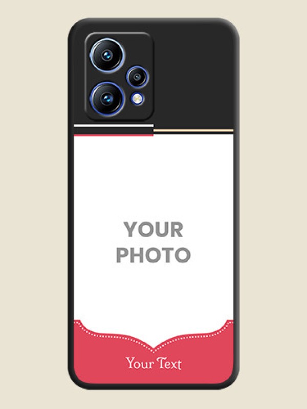 Custom Classic Plain Design with Name on Photo on Space Black Soft Matte Phone Cover - Realme 9 Pro Plus 5G - alternate view